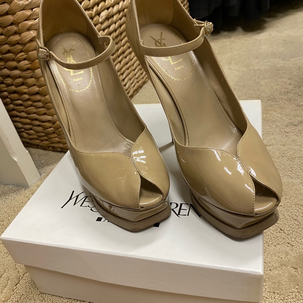 YSL Tribute Vitello Vernice soft 105 pump - Picture 2 of 5
